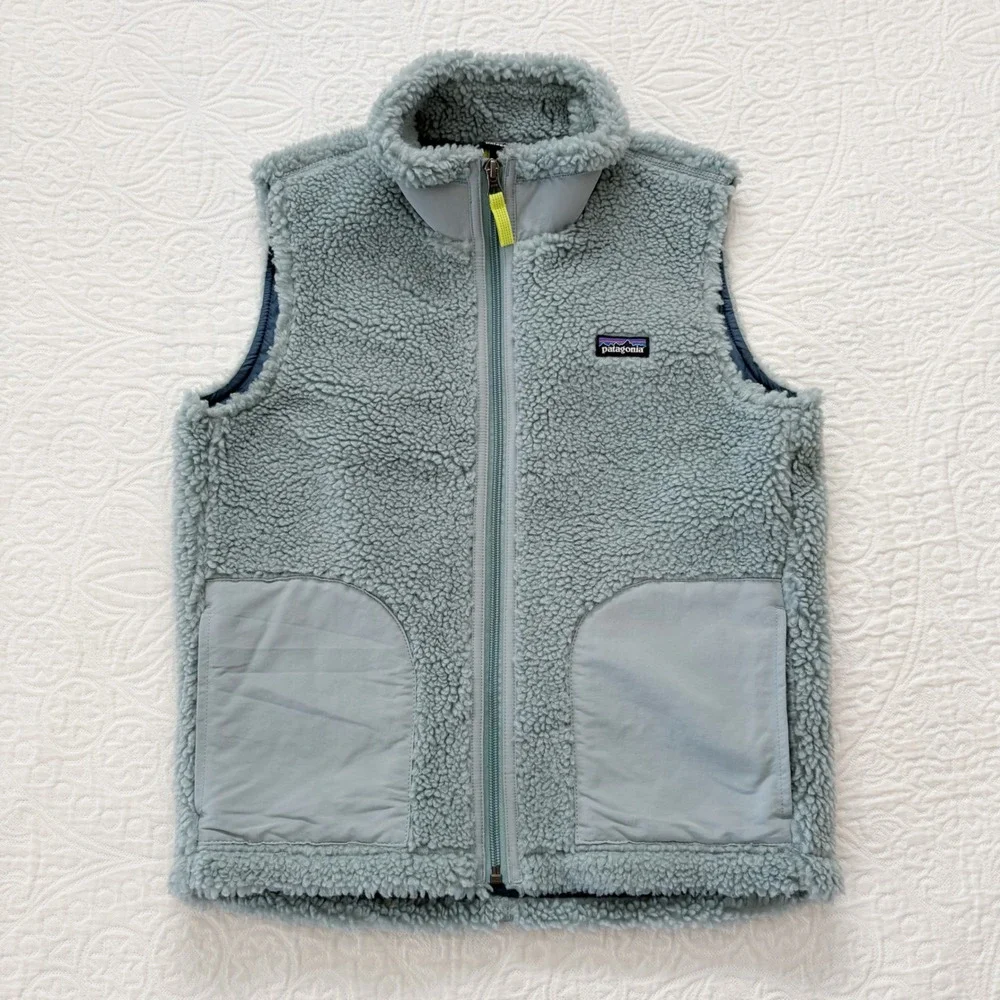 Patagonia Youth Kids' Retro-X Fleece Vest,‎ Thermal Blue Sz L 12